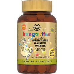 Кангавитес с мультивитаминами и минералами со вкусом тропических фруктов, 60 жевательных таблеток