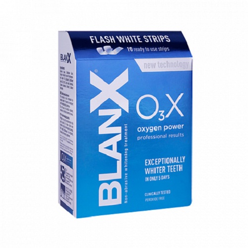Бланкс Отбеливающие полоски O3X Flash White Strips Сила кислорода (Blanx, Специальный уход Blanx), фото-2