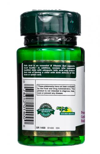 Нэйчес Баунти Фолиевая кислота 400 мкг, 100 таблеток (Nature's Bounty, Витамины), фото-8