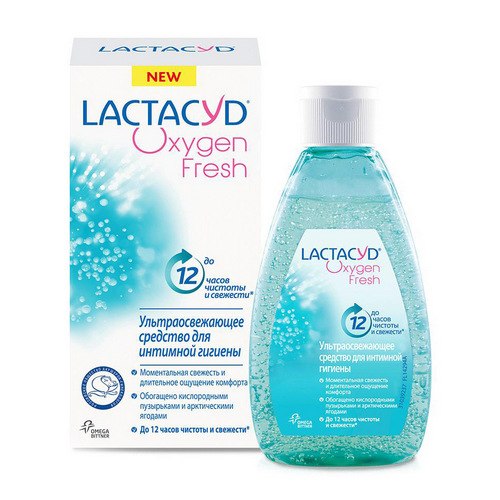 Лактацид Гель для интимной гигиены Кислородная свежесть, 200 мл (Lactacyd, Неприятный запах)