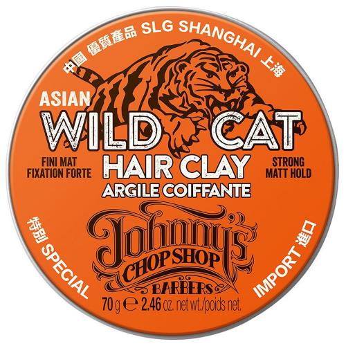 Джоннис Чоп Шоп Матирующая глина для волос устойчивой фиксации Wild Cat Hair Sculpting Clay, 70 г (Johnny's Chop Shop, Style)