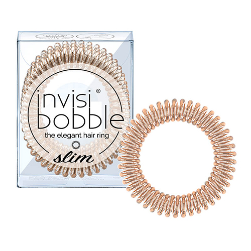 Инвизибабл Резинка-браслет для волос Bronze Me Pretty мерцающий бронзовый (Invisibobble, Slim)
