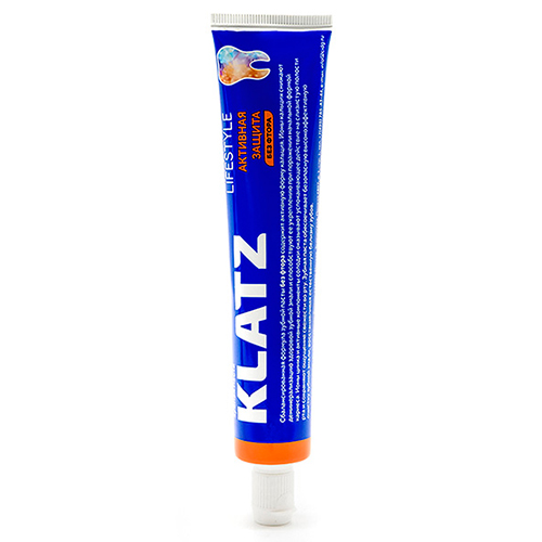 Клатц Зубная паста Активная защита без фтора, 75 мл (Klatz, Lifestyle), фото-3