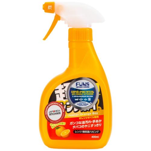 Фанс Спрей-очиститель для дома сверхмощный с ароматом апельсина Orange Boy, 400 мл (Funs, Для уборки), фото-2