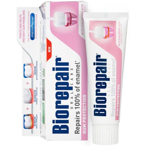 Биорепейр Зубная паста для защиты дёсен Gum Protection, 75 мл (Biorepair, Ежедневная забота)