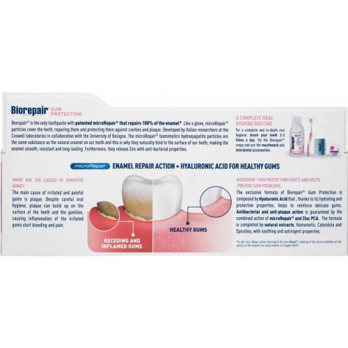 Биорепейр Зубная паста для защиты дёсен Gum Protection, 75 мл (Biorepair, Ежедневная забота), фото-5