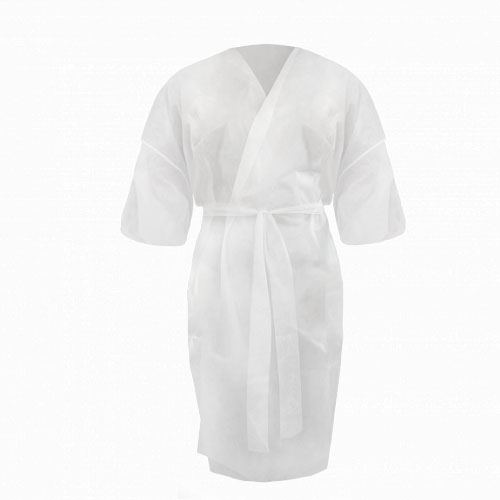 Халат кимоно с рукавами SMS люкс белый, 1 х 5 шт (Чистовье, Расходные материалы и одежда для процедур)