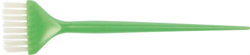 Деваль Про Кисть для окрашивания зеленая с белой прямой  щетиной, узкая, 45 мм (Dewal Pro, Кисти парикмахерские)