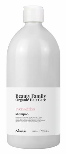 Нук Успокаивающий шампунь для тонких и ломких волос Shampoo Avena&amp;Riso, 1000 мл (Nook, Beauty Family)