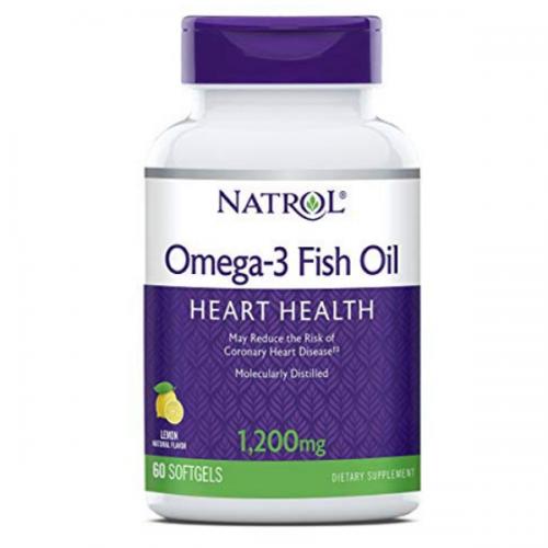 Натрол Рыбий жир омега-3 1200 мг, 60 капсул (Natrol, Омега 3)