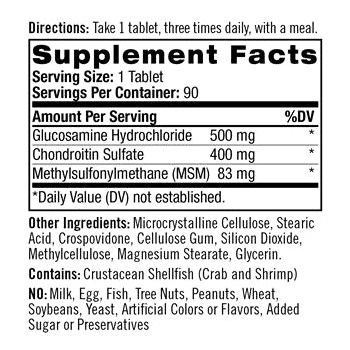 Натрол Глюкозамин Хондроитин и МСМ, 90 таблеток (Natrol, Аминокислоты), фото-7