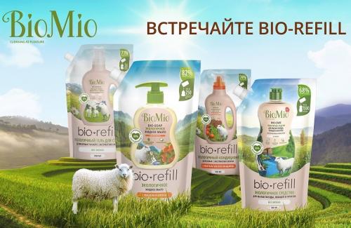 БиоМио Экологичное средство без запаха для мытья посуды (сменный блок), 500 мл Refill (BioMio, Посуда), фото-4