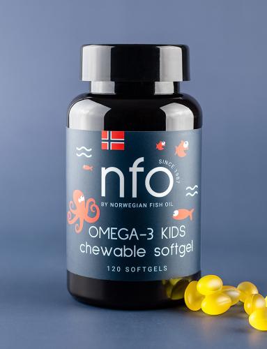 Норвегиан Фиш Ойл Омега 3 с витамином D для детей, 120 капсул (Norwegian Fish Oil, Омега 3), фото-8