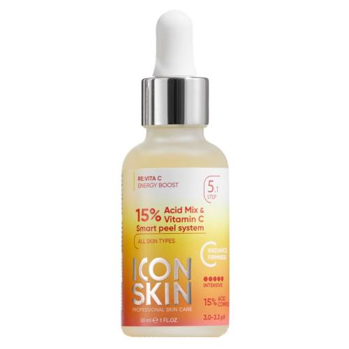 Айкон Скин Пилинг с витамином С с 15% комплексом кислот для всех типов кожи лица, 30 мл (Icon Skin, Re:Vita C)
