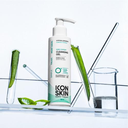 Айкон Скин Гель для умывания для комбинированной и жирной кожи Sebo Expert, 150 мл (Icon Skin, Derma Therapy), фото-2
