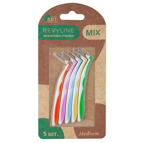 Ревилайн Набор межзубных ершиков Mix Medium, 5 шт (Revyline, Мануальные зубные щетки)