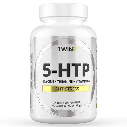 1Вин Комплекс 5-HTP с глицином, L-теанином и витаминами группы B, 60 капсул (1Win, Aminoacid)