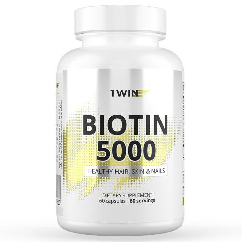 1Вин Комплекс «Биотин» 5000 мкг, 60 капсул (1Win, Vitamins & Minerals)