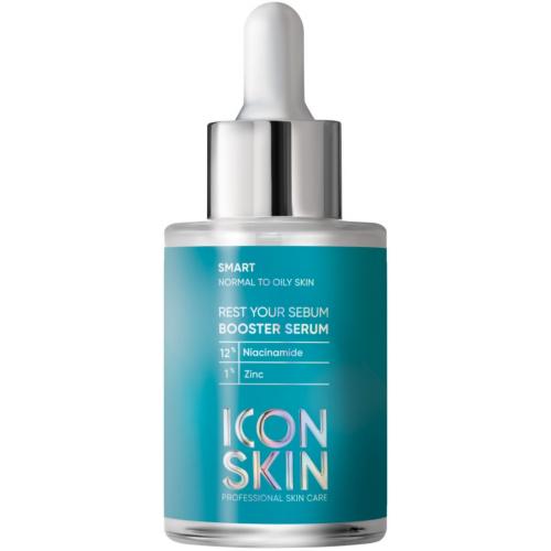 Айкон Скин Себорегулирующая сыворотка-концентрат с ниацинамидом Rest Your Sebum, 30 мл (Icon Skin, Smart)