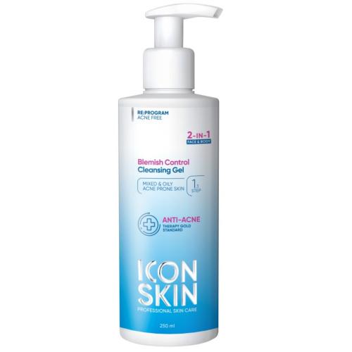 Айкон Скин Противовоспалительный очищающий гель для лица и тела Blemish Control, 250 мл (Icon Skin, Re:Program)