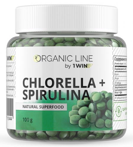 1Вин Комплекс Chlorella + Spirulina, 100 г (1Win, Superfood)