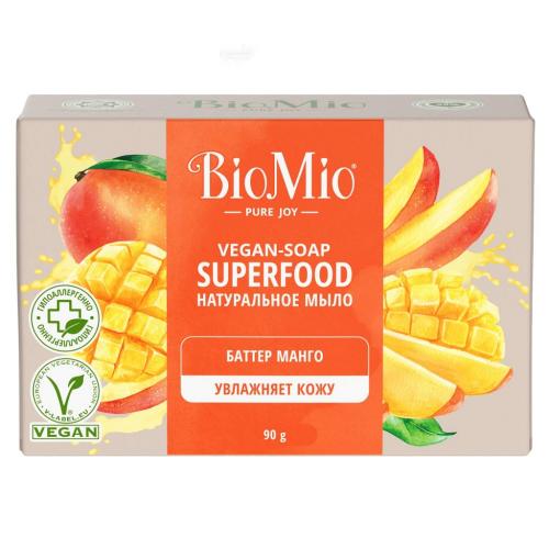 БиоМио Натуральное мыло &quot;Манго&quot; Vegan Soap Superfood, 90 г (BioMio, Мыло)