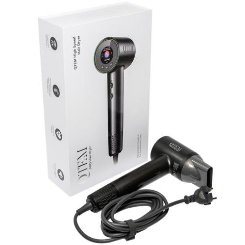 Кьютэм Фен Touch Sensing Hair Dryer, темно-серый, 1 шт (Qtem, Pro Tools)
