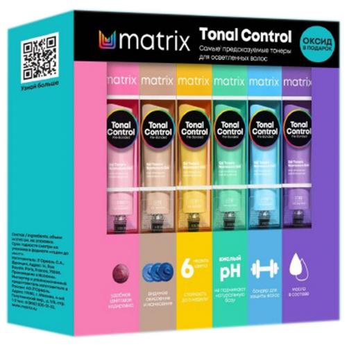Матрикс Набор Tonal Control Color Box: 6 красителей х 90 мл + оксид 3% 1 л (Matrix, Окрашивание, Tonal Control)