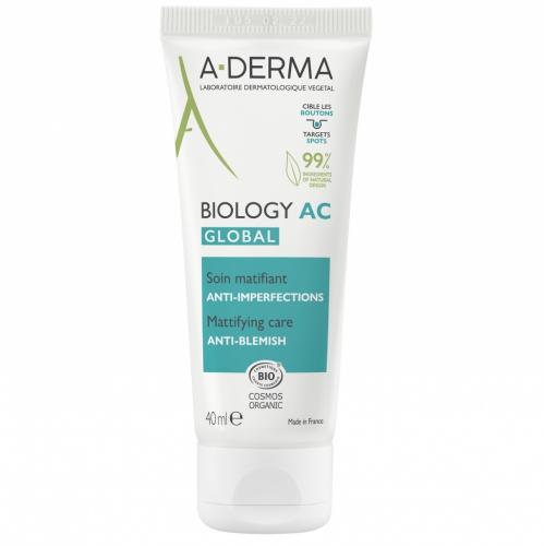 Адерма Крем для комплексного ухода за проблемной кожей AC Global, 40 мл (A-Derma, Biology)