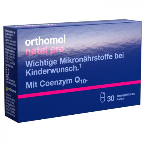 Ортомол Комплекс Natal Pre для женщин, планирующих беременность, 30 капсул х 0,2 г (Orthomol, Для беременных и кормящих)