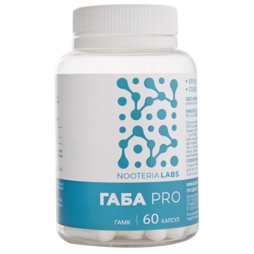 Ноотериа Лабс Габа (ГАМК) Pro 500 мг, 60 капсул (Nooteria Labs, )