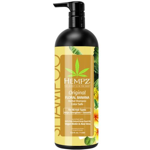 Хемпз Бессульфатный шампунь Original Herbal Shampoo For Damaged &amp; Color Treated Hair, 1000 мл (Hempz, Оригинальная коллекция)