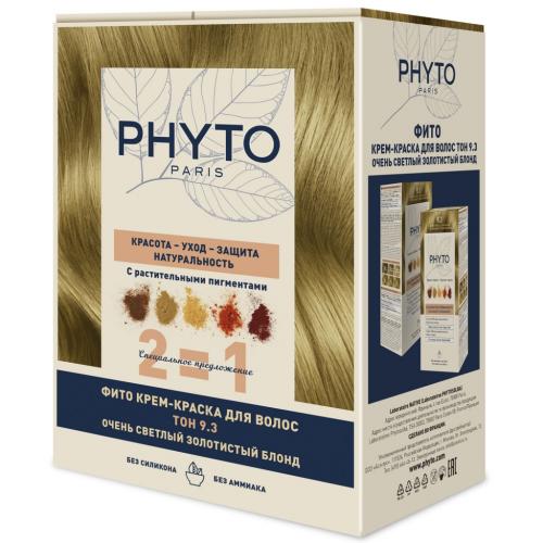 Фитосольба Крем-краска для волос тон 9.3 очень светлый золотистый блонд, 2 шт (Phytosolba, Phytocolor)