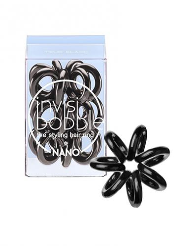 Инвизибабл Резинки для волос NANO True Black 3 шт (Invisibobble, NANO)