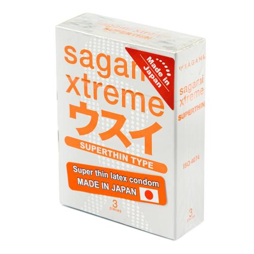 Сагами Ультратонкие презервативы Xtreme 0.04 мм, 3 шт (Sagami, )