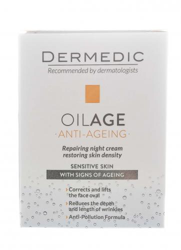 Дермедик Ночной крем для восстановления упругости кожи, 50 мл (Dermedic, Oilage), фото-8