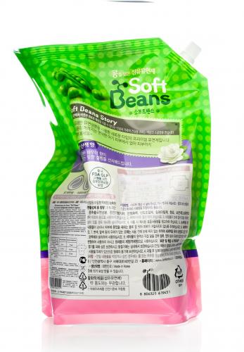 СиДжей Лайон Кондиционер для белья &quot;Soft Beans&quot; на основе экстракта зеленого гороха, 2 л (CJ Lion, Стирка), фото-3