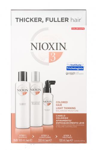 Ниоксин Подарочный набор XXL (Система 3) 300 мл+300 мл+100 мл (Nioxin, 3D система ухода, System 3), фото-2