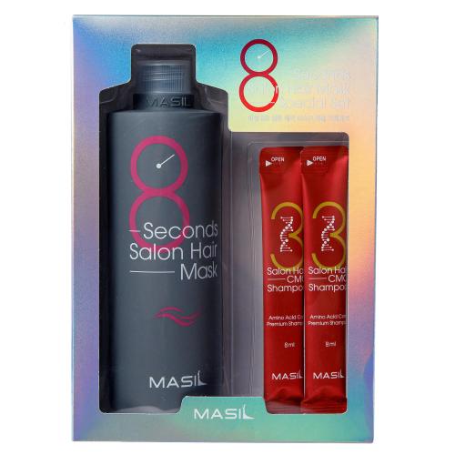 Масил Набор для восстановления волос: шампунь, 2 шт х 8 мл + маска, 350 мл (Masil, ), фото-2