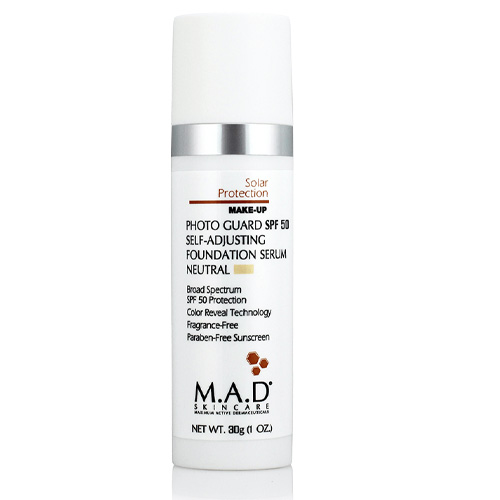 M.A.D. Подстраивающаяся сыворотка-основа под макияж с защитой spf 50 neutral light, 30 г (M.A.D., Sun Protection)