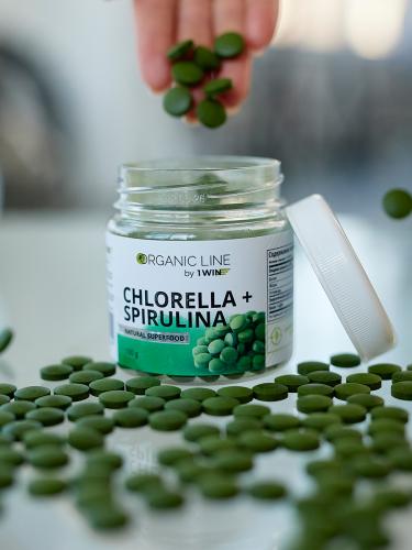 1Вин Комплекс Chlorella + Spirulina, 100 г (1Win, Superfood), фото-7