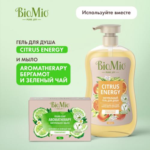 БиоМио Натуральное мыло &quot;Бергамот и зеленый чай&quot; Vegan Soap Aromatherapy, 90 г (BioMio, Мыло), фото-9