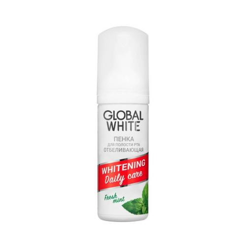 Глобал Уайт Отбеливающая пенка для полости рта Whitening Foam Oral Care, 50 мл (Global White, Поддержание эффекта отбеливания), фото-4