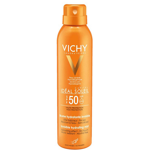 Виши Солнцезащитный увлажняющий спрей-вуаль SPF 50, 200 мл (Vichy, Capital Soleil), фото-3